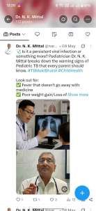 Central TB Division repost, pediatric TB warning-signs post