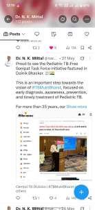 Central TB Division repost, Sonipat Task Force feature in Dainik Bhaskar